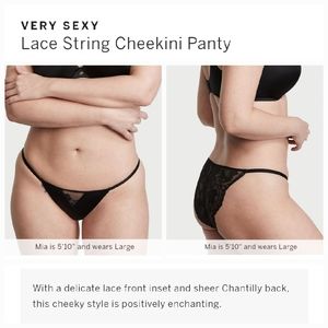 Victoria's secret lace string cheekini panty